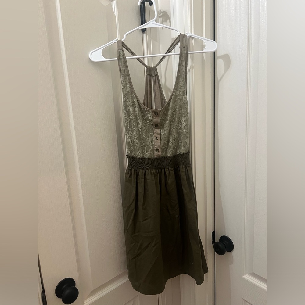 Lace detail dress